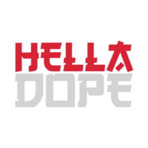 Hella Dope logo featuring a modern design with vibrant colors and a luxurious, professional look, representing premium cannabis products.