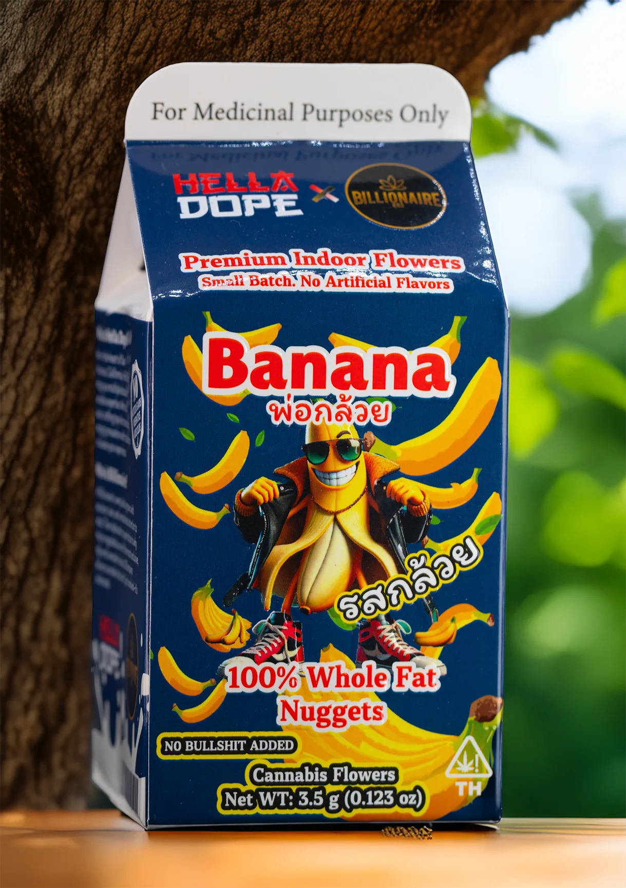 Banana Daddy carton — Hella Dope premium indoor flower